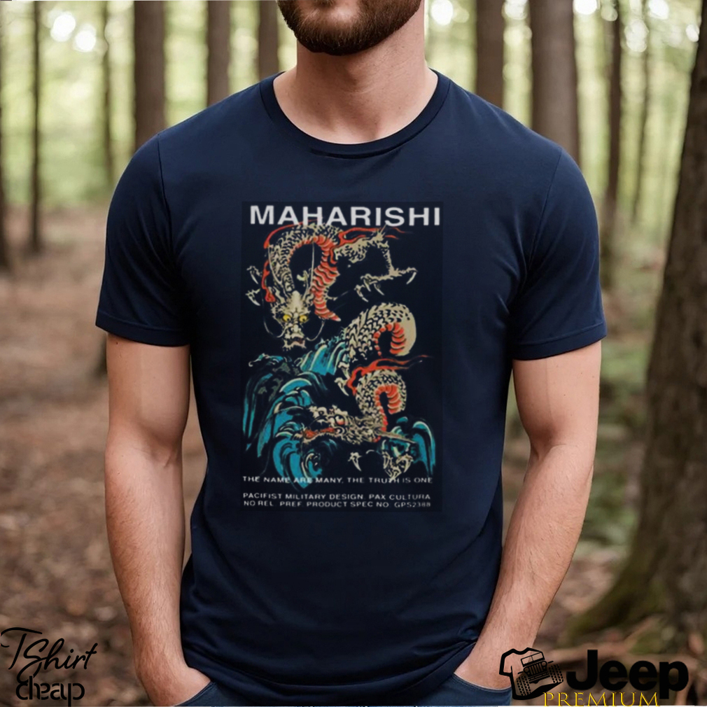 Maharishi Store 1080 Double Dragons Organic Shirt - teejeep