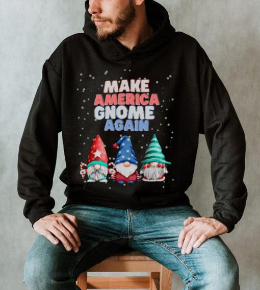 Make America Gnome Again Funny Snowy Christmas Unisex Shirt