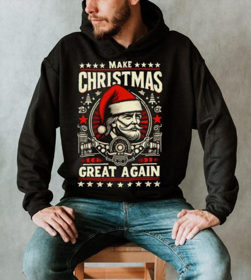 Make Christmas Great Again Funny Xmas Trump T shirt