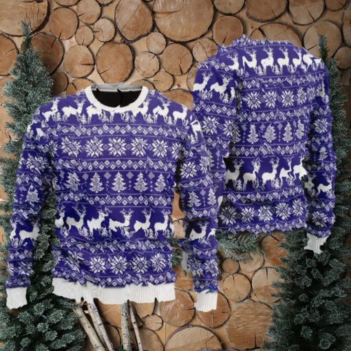 Make It Rein Deer Pattern Ugly Christmas Sweater Funny Gift For Men And Women Family Holidays