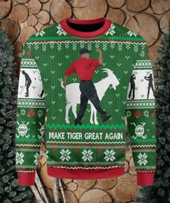 Make Tiger Great Again Ugly Sweater Christmas Party