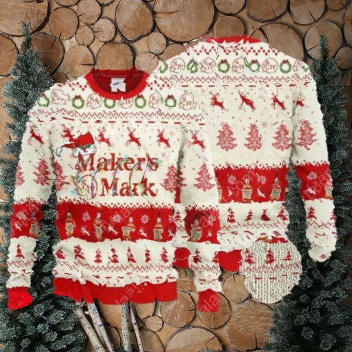 Maker’s Mark Santa Hat Ugly Christmas Sweater For Men And Women