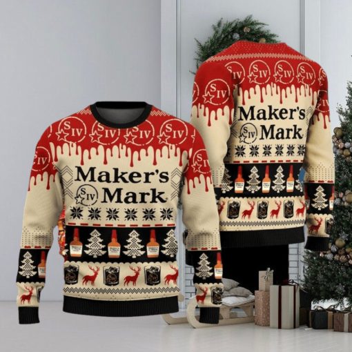 Makers Mark Ugly Sweater Beer Drinking