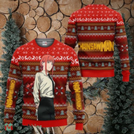 Makima Ugly Christmas Sweater 3D Gift For Men And Women