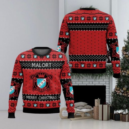 Malort Style Xmas Ugly 3D Sweater For Men And Women