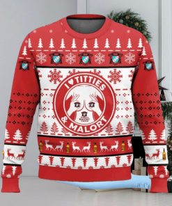 Malort Titties Ugly Christmas Sweater