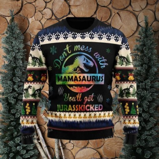 Mamasaurus Christmas Ugly Sweater Party