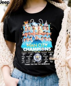 Man City Champions 2022 2023 Thank You For The Memories Signatures Shirt