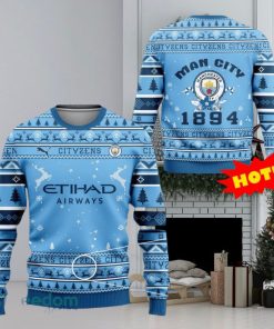 Manchester City FC Since 1894 3D Christmas Ugly Sweater