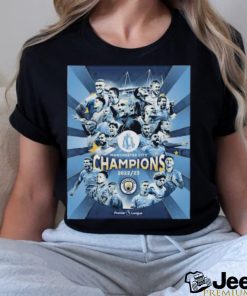 Manchester City Fc Champions 2023 Premier League poster Shirt