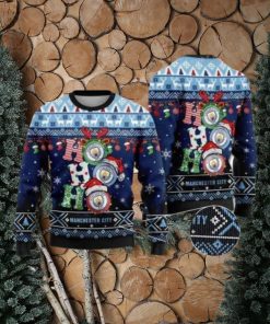 Manchester City Ho Ho Ho Christmas Christmas Ugly Sweater Party