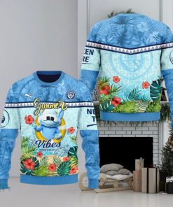 Manchester City Summer Vibers 3D Ugly Christmas Sweater