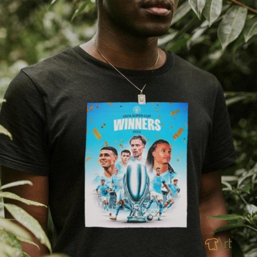 Manchester City UEFA Super Cup Winners 2023 Classic T Shirt