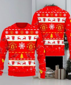 Manchester United 3D Ugly Christmas Sweater 2023