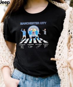 Manchester city team player abbey road signature shirt