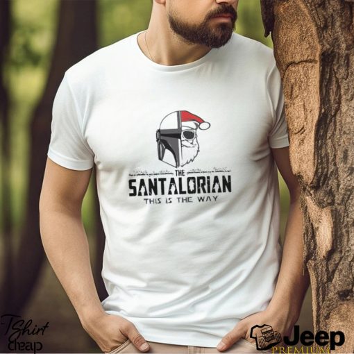 Mandalorian Santalorian Star Wars Christmas T Shirt