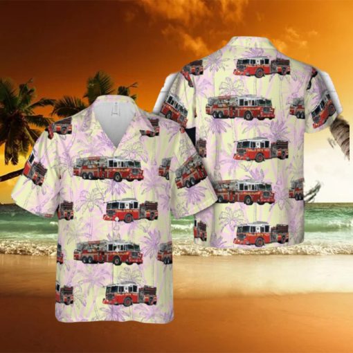 Manhattan, New York, FDNY Engine 22Ladder 13Battalion 10 Hawaiian Shirt