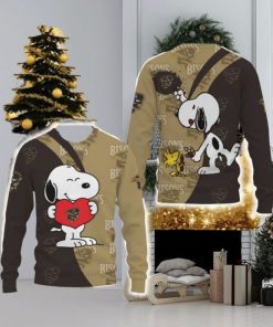 Manitoba Bisons Snoopy Cute Heart American Sports Team Funny 3D Sweater For Men And Women Gift Christmas