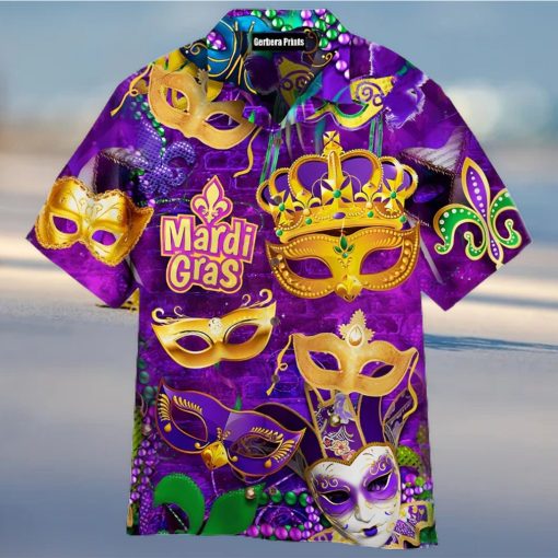 Mardi Gras Mask Aloha Hawaiian Shirts For Men & For Women