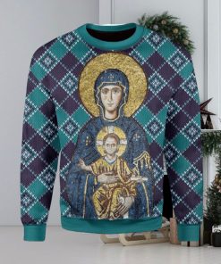 Maria And Jesus In Eastern Orthodox Christmas Ugly Christmas Sweater