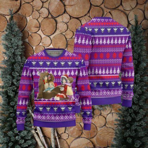 Marina x Setsuna Anime Ugly Christmas Sweater Custom Gundam Xmas Gift