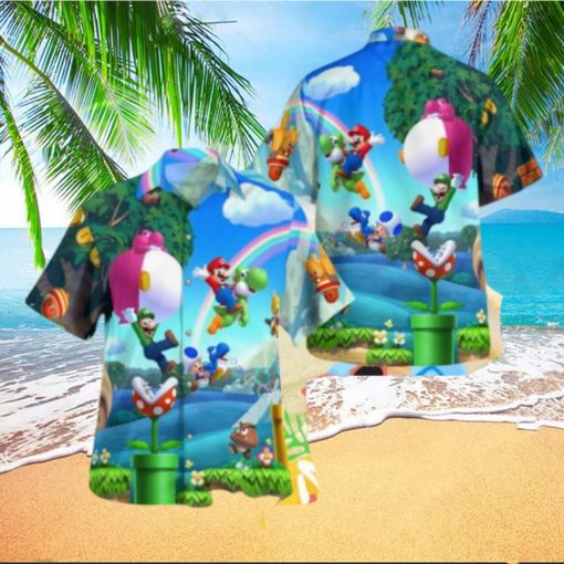Mario Bros Tropical Hawaiian Shirt For Men And Women
