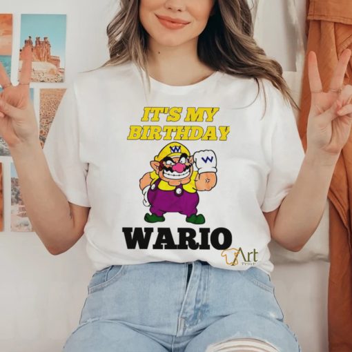 Mario Bros Wario it’s my Birthday game shirt