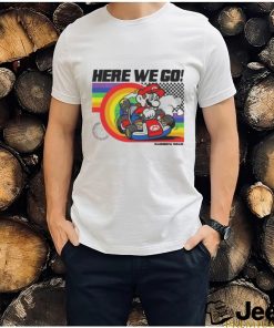 Mario Kart Pride Rainbow Road Here We Go shirt