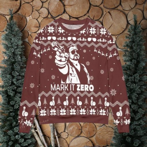 Mark It Zero The Big Lebowski Pine Tree And Snowflake Womens Ugly Sweater