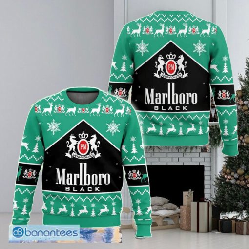 Marlboro Black Methol New Style Ugly Christmas Sweater AOP Gift For Holidays