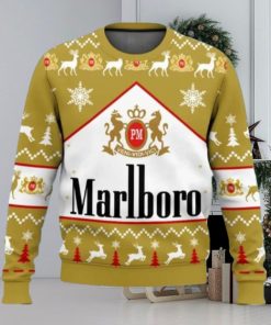 Marlboro Gold Cigarette Ugly Christmas Sweater