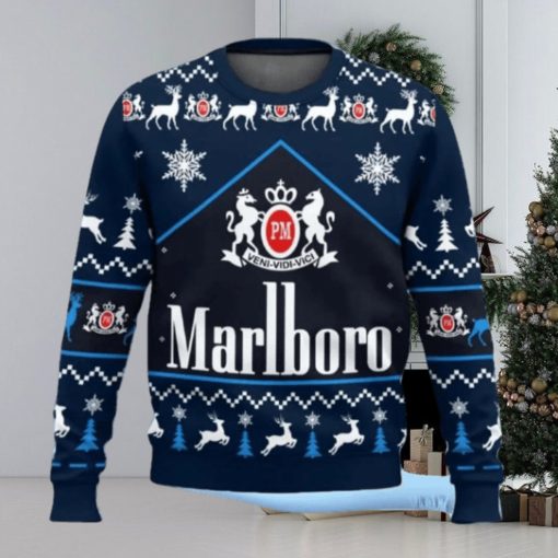 Marlboro Ice Blast Cigarette Ugly Christmas Sweater