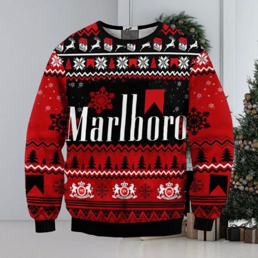 Marlboro Letter Print Ugly Christmas Sweater