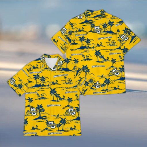 Marquette Golden Eagles Halloween Hawaiian Shirt For Men And Women Gift Beach