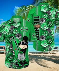 Marshall Thundering Herd Aloha Mick Pattern Hawaiian Shirt For Fans