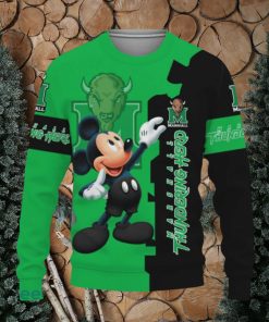 Marshall Thundering Herd Mickey Mouse Champions Football Knitted Christmas Sweater