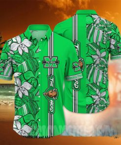 Marshall Thundering Herd NCAA Flower Classic All Over Printed Hawaiian Shirt