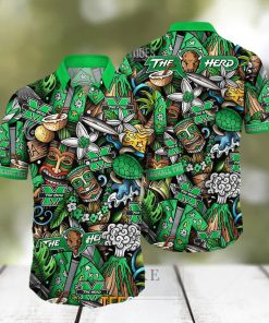 Marshall Thundering Herd Ncaa Mens Floral Special Design Hawaiian Shirt