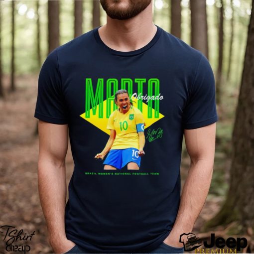 Marta Obrigado Brazil Women’s National Football Team signature 2023 shirt