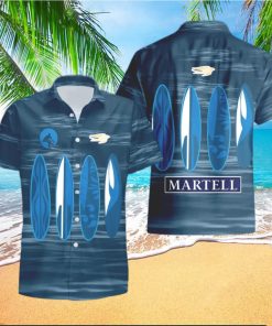 Martell Cognac Surfboard Funny Summer Beach Hawaiian Shirt And Shorts