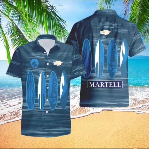 Martell Cognac Surfboard Funny Summer Beach Hawaiian Shirt And Shorts