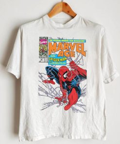 Marvel Crewneck Graphic Unisex T Shirts Adult Long Sleeve 90’s Spider Man Age White Casual Cotton Shirt