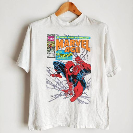 Marvel Crewneck Graphic Unisex T Shirts Adult Long Sleeve 90’s Spider Man Age White Casual Cotton Shirt