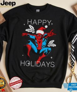 Marvel Spider Shirt, Man Happy Holidays Santa Christmas T Shirt