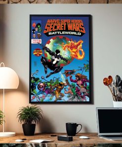 Marvel Super Heroes Secret Wars Battleworld Issue 1 Comic Cover Home Decor Poster Canvas