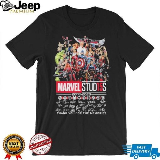 Marvel stud15s 2008 2023 thank you for the memories shirt