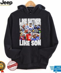 Marvin Harrison Jr. like father loke son portrait retro shirt