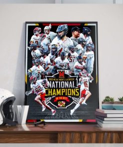 Maryland Champs 2022 NCAA Men Lacrosse National Champions Home Decor Poster Canvas