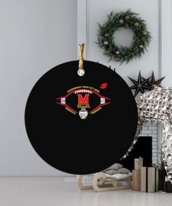 Maryland Terrapins 2023 TransPerfect Music City Bowl Nashville Tennessee Ornament