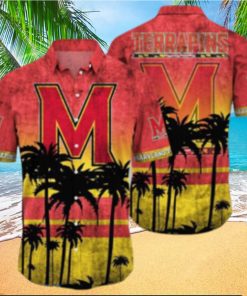 Maryland Terrapins Logo Coconut Tropical Hawaiian Shirt Beach Gift For Fans